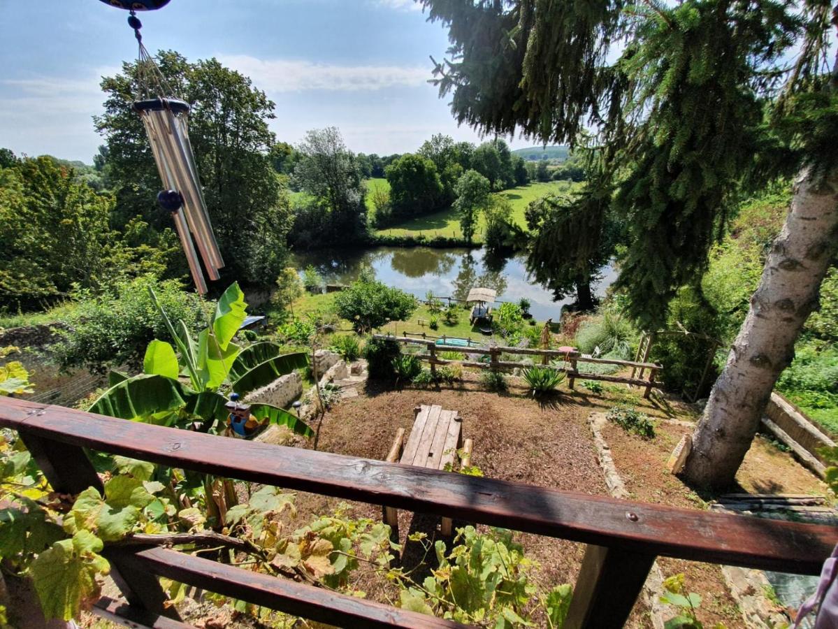 Le Cottage Belmontais, Maison Individuelle, Vue Panoramique Sur La Riviere Beaumont-sur-Sarthe Zewnętrze zdjęcie